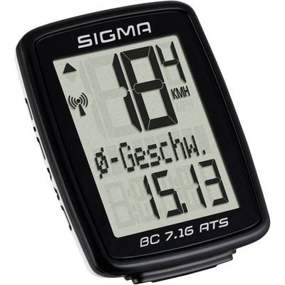 Vezeték nélküli kerékpár komputer, kódolt, Sigma BC 7.16 ATS Vezeték nélküli kerékpár komputer, kódolt, Sigma BC 7.16 ATS