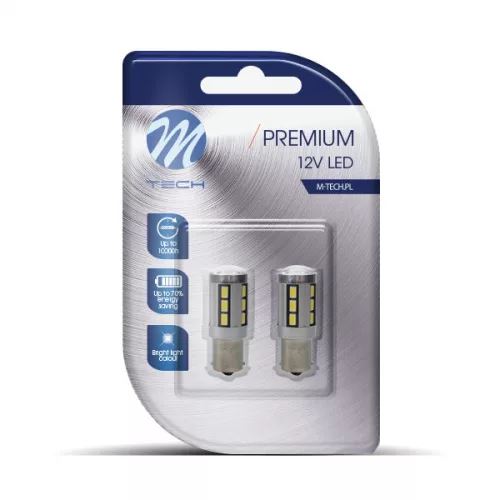 M-Tech BA15S 18xSMD5730 SMD Can-Bus fehér színű izzó (pár) (72LB355W)