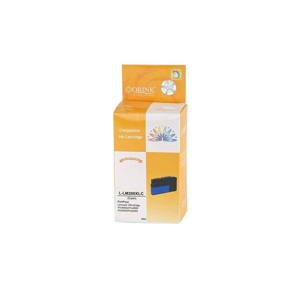 Orink utángyártott Lexmark 200XL tintapatron cián (LEO200XLCY)