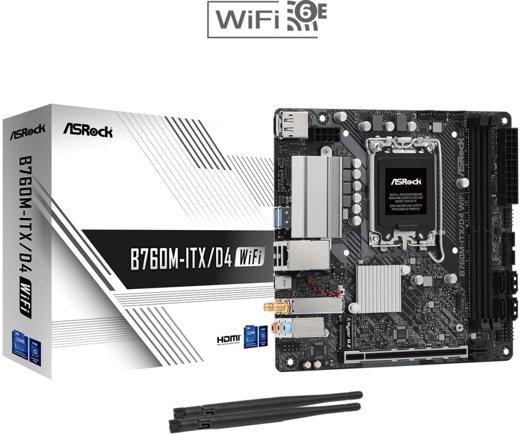 ASRock B760M-ITX/D4 WiFi alaplap
