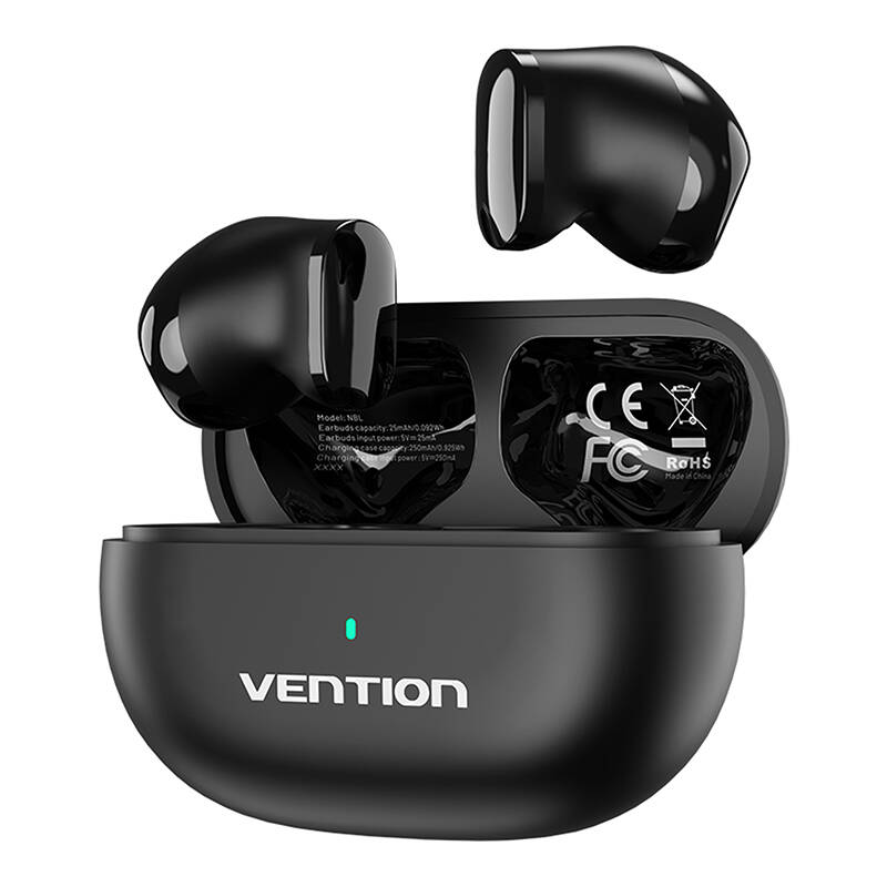 Earbuds T12 TWS Vention NBLB0 Wireless Headset Fekete