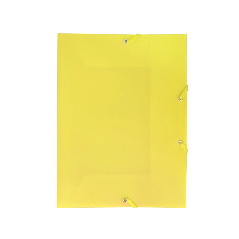 Bluering Gumis mappa A4, műanyag  sárga (JJ40941A4-1)