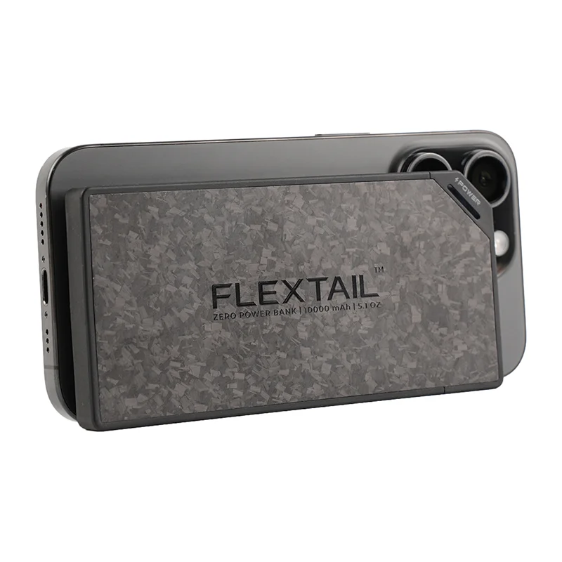 Flextail Zero Power 10 000 mAh-s hordozható akkumulátor (fekete)