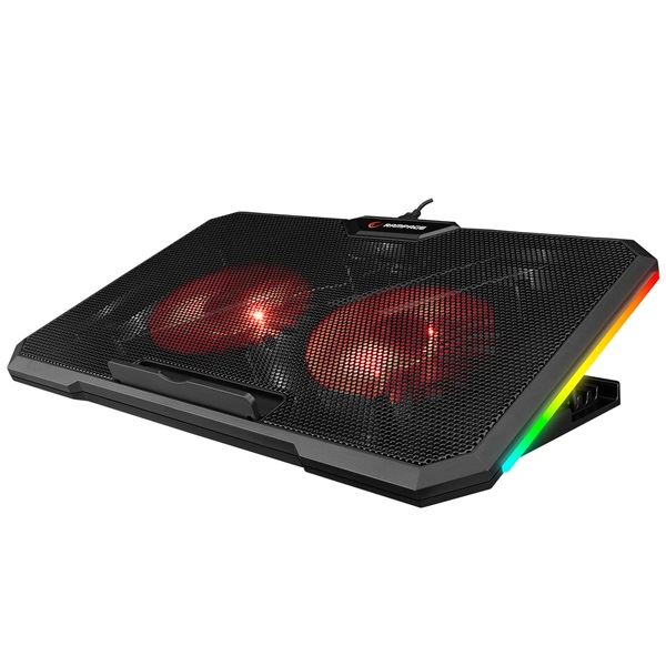Rampage AD-RC12 GAMEZONE 15-17" Notebook hűtő fekete (36323)