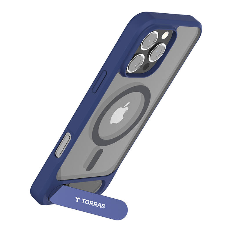 Torras Pstand sorozatú tok iPhone 16 Pro készülékhez (kék)