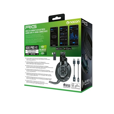 Nacon RIG 600 PRO HX gaming headset fekete