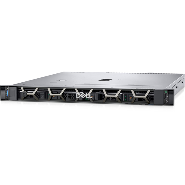DELL ISG szerver - PE R250 rack (4x3.5"), 4C E-2314 2.8GHz, 1x16GB, 1x2TB 7.2k SATA; S150, iD9 Ba., 700W.