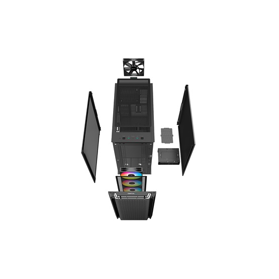 DeepCool CG560  R-CG560-BKAAE4-G-1 Számítógépház