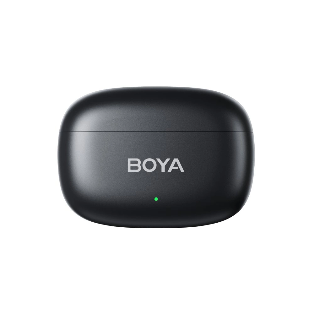 BOYA Mini - Ultrakompakt vezeték nélküli mikrofon 2 adó + 2 vevő (USB-C + Lightning csatlakozó) + 1 töltőtok Fekete