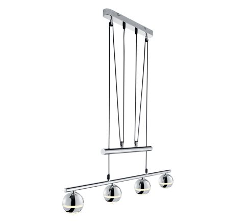 Trio 328210406 Baloubet 4W 350lm 3100K függesztett lámpatest króm