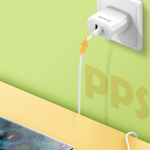 COLORWAY CW-CHS042PD-WT USB töltő adapter Power Delivery Port PPS USB (Type-C PD + USB QC3.0) (45W) Fehér 