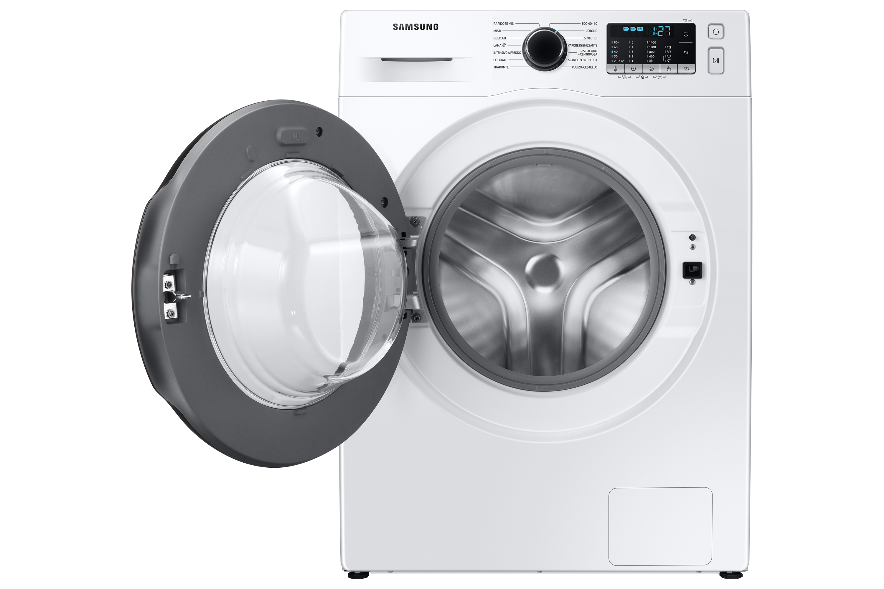 Samsung WW11BGA046AE/LE Elöltöltős mosógép - 11 kg, 1400 ford./perc, A Energiaosztály, Gőz technológia, Eco Bubble™ technológia