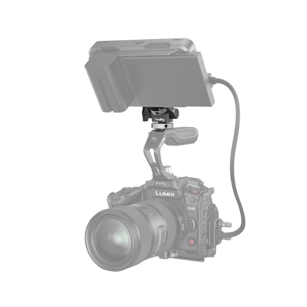 SMALLRIG Swivel and Tilt Adjustable Monitor Mount with Cold Shoe Mount  