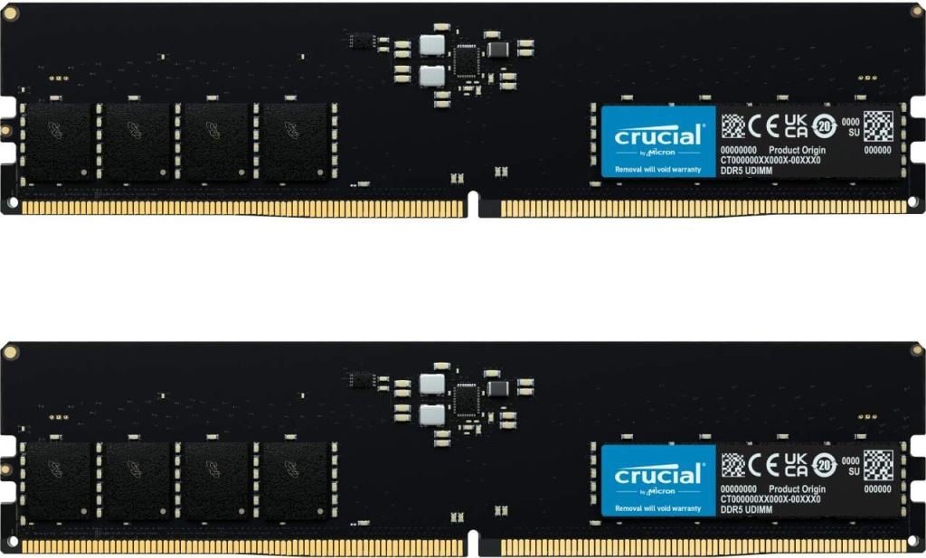 32GB 4800MHz DDR5 RAM Crucial CL40 (2x16GB) (CT2K16G48C40U5) 32GB 4800MHz DDR5 RAM Crucial CL40 (2x16GB) (CT2K16G48C40U5)