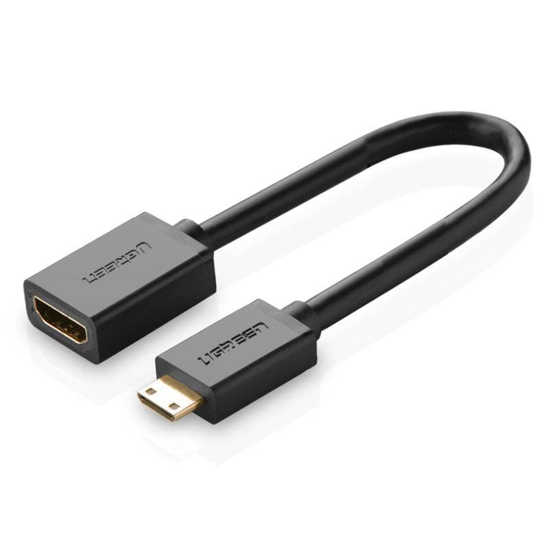 UGREEN 20137 Mini HDMI-HDMI adapter 22 cm fekete (20137) UGREEN 20137 Mini HDMI-HDMI adapter 22 cm fekete (20137)