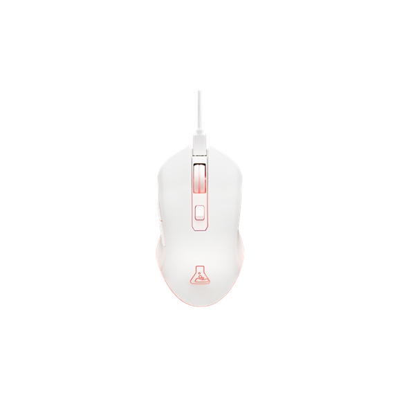 The G-Lab  KULT HELIUM WL W 3200 DPI RGB LED Vezeték nélküli Gamer Egér Fehér 