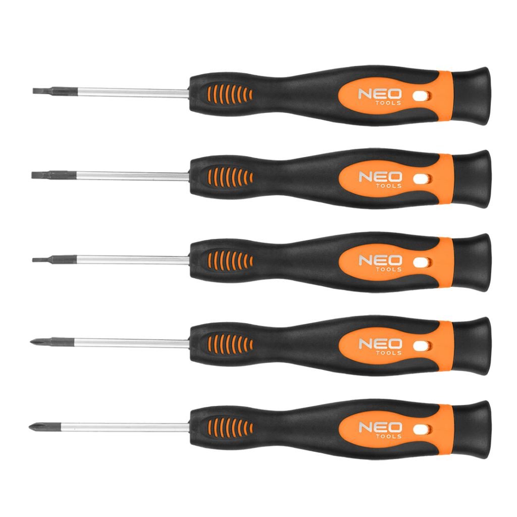 NEO Tools Műszerész, precíziós csavarhúzó készlet 5db (04-224)