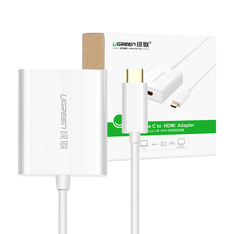 USB-C to HDMI 1.4 Adapter UGREEN 40273, 4K (white)