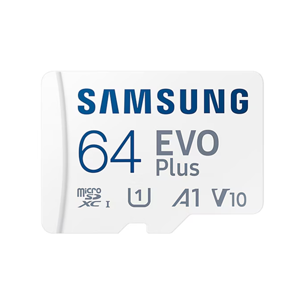 Samsung MicroSD kártya - 64GB MB-MC64SA/EU (EVO PLUS, microSDXC, UHS-I, R160, adapter, 64GB) Samsung MicroSD kártya - 64GB MB-MC64SA/EU (EVO PLUS, microSDXC, UHS-I, R160, adapter, 64GB)