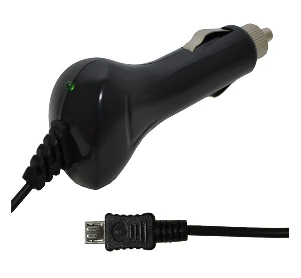 Autós töltő (5V / 1000 mA + beépített microUSB kábel) FEKETE (TFK-CC-062) Autós töltő (5V / 1000 mA + beépített microUSB kábel) FEKETE (TFK-CC-062)