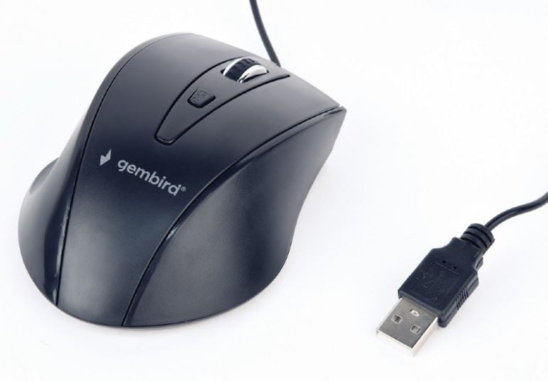 Gembird MUS-4B-02 optikai egér fekete USB Gembird MUS-4B-02 optikai egér fekete USB