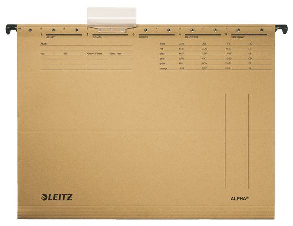 Leitz "Alpha Standard" függőmappa A4 natúr (E19150000) Leitz "Alpha Standard" függőmappa A4 natúr (E19150000)