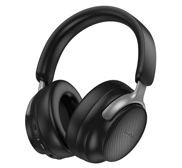 Hoco W53 PLUS bluetooth fejhallgató SZTEREO (v5.4, aktív zajszűrő, összehajtható, 3.5mm jack aljzat) FEKETE (W53_BLACK)