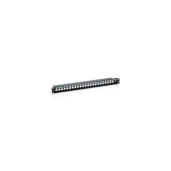 Equip 769124 24 port Cat6 1U árnyékolt Keystone Patch Panel Fekete Equip 769124 24 port Cat6 1U árnyékolt Keystone Patch Panel Fekete