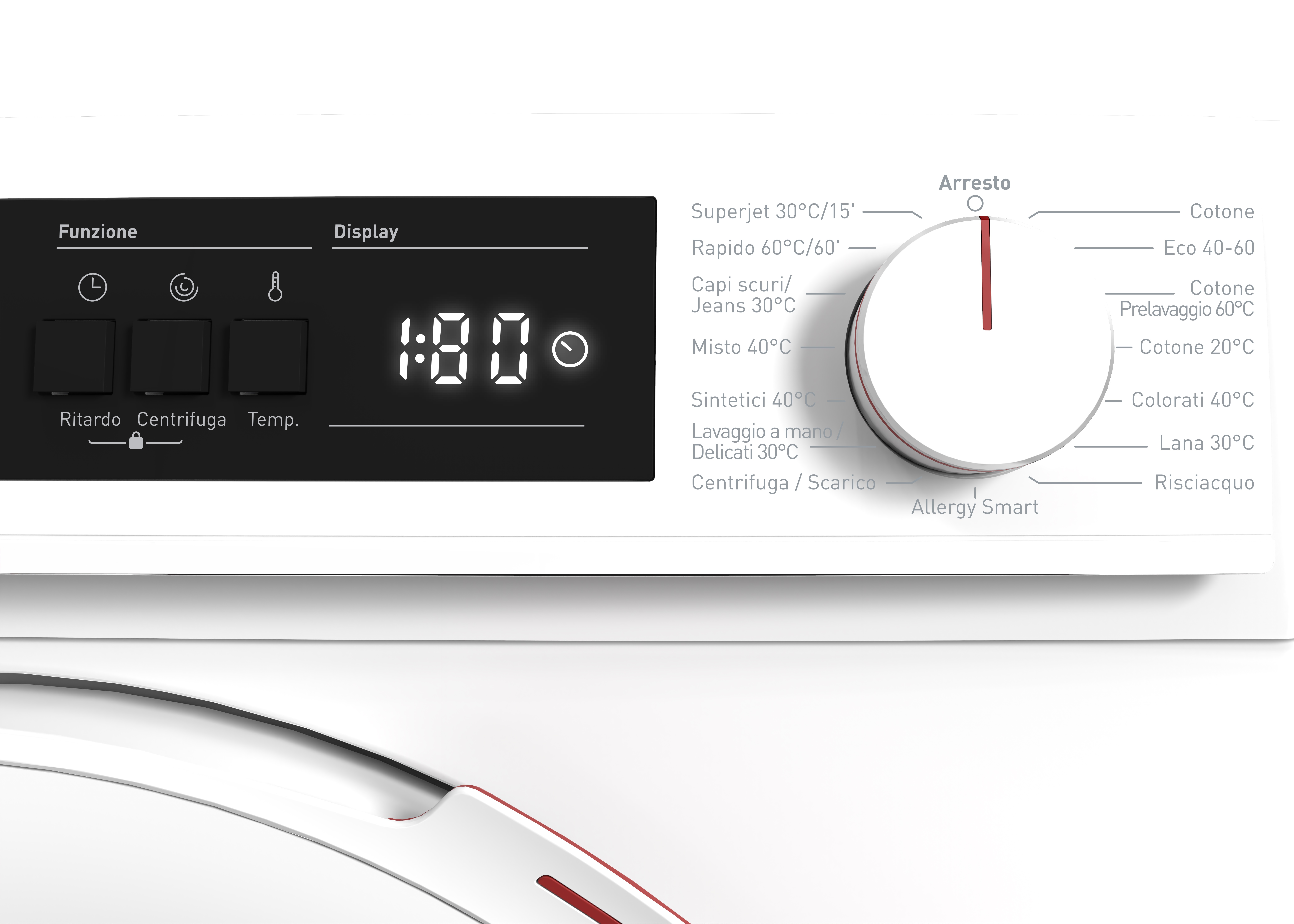 Sharp ES-NFA6102WDEE Elöltöltős keskeny mosógép – 6 kg, 1000 ford./perc, D Energiaosztály, Allergy Smart program, Gőz program