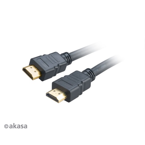  Akasa AK-CBHD17-20BK High Speed Ethernettel  2m  HDMI kábel 