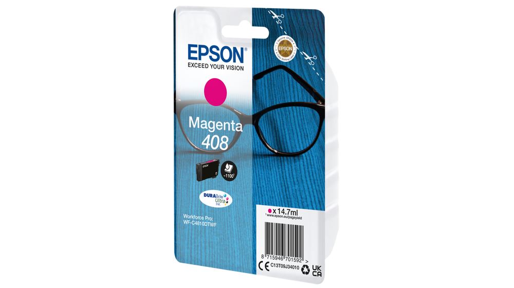 Epson 408 DURABrite Ultra tintapatron magenta (C13T09J34010) Epson 408 DURABrite Ultra tintapatron magenta (C13T09J34010)