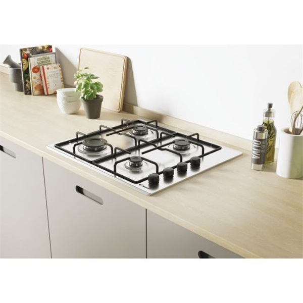 Candy CHW6LBX beépíthető gáz főzőlap inox