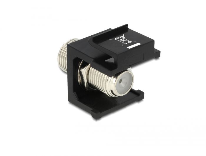 Delock 86350 Keystone modul F anya > F anya fekete