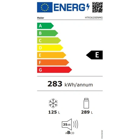 Haier HTR3620ENMG alulfagyasztós hűtőszekrény