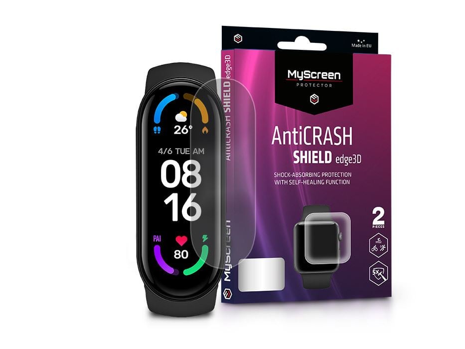 MyScreen Protector AntiCrash Shield Edge3D Xiaomi Mi Smart Band 5/Mi Smart Band 6 képernyővédő fólia (LA-1938)