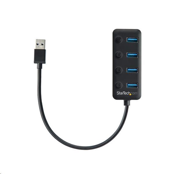 StarTech.com 4 portos USB 3.0 HUB fekete (HB30A4AIB) StarTech.com 4 portos USB 3.0 HUB fekete (HB30A4AIB)