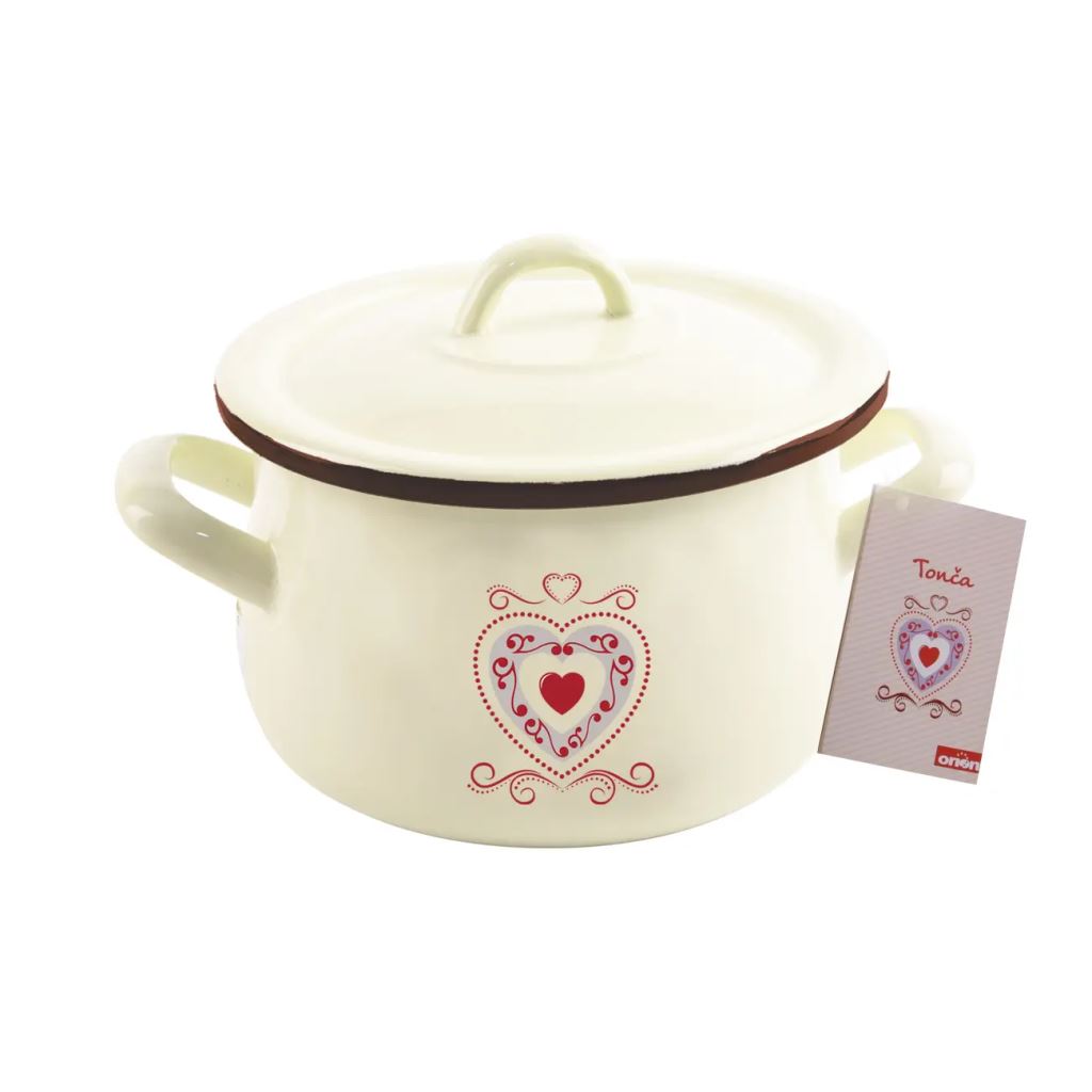 Orion   113086 TONCA zománcozott lábas fedővel 2,3 liter