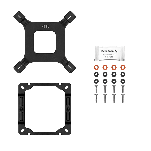 DeepCool CPU Cooler - AG400 DIGITAL ARGB (31,6 dB; max, 128,93 m3/h; 4pin csatlakozó, 4 db heatpipe, 12cm, PWM, A-RGB)