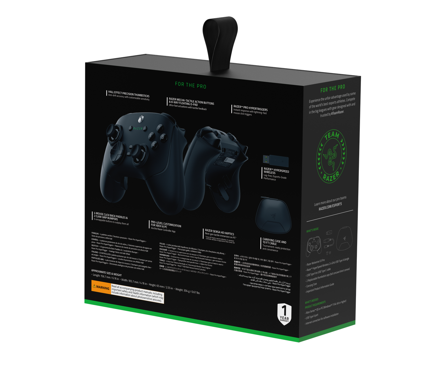 Razer Wolverine V3 Pro for Xbox X|S & PC Fekete