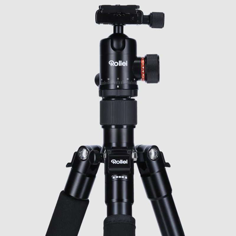 Rollei C5-i állvány + monopod + gömbfej + telefontartó adapter + táska, fekete