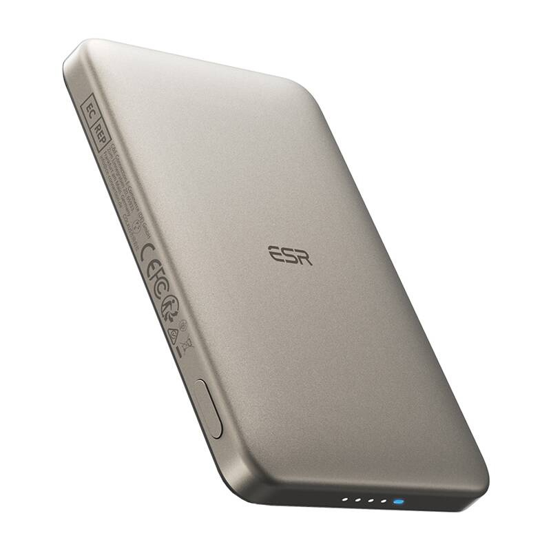 ESR Qi2 MagSlim 5000 mAh mágneses powerbank Homok 