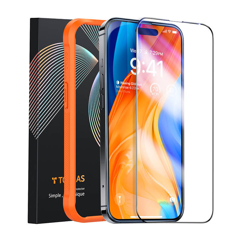 Edzett üveg iPhone 15 Torras InstaII Master iPhone 15-hez