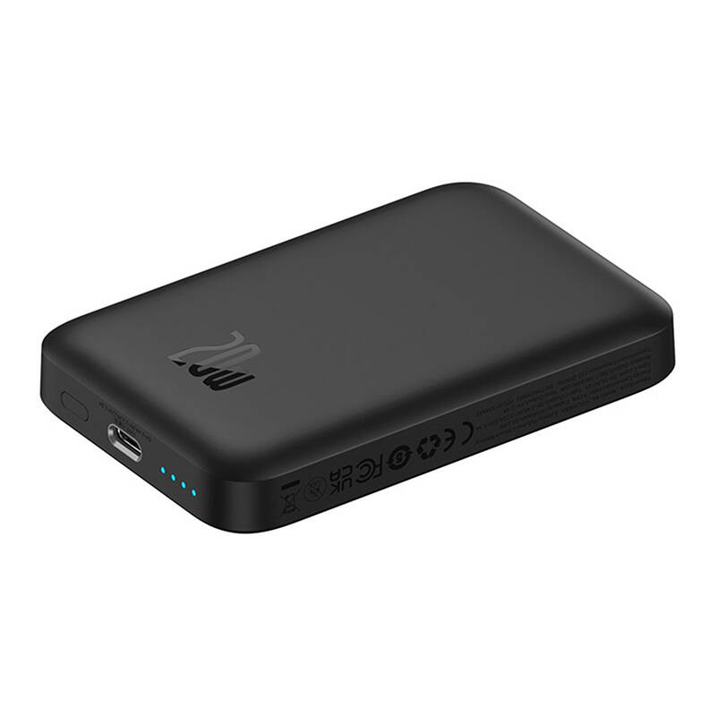 Mini Wireless PowerBank 20W Baseus Fekete