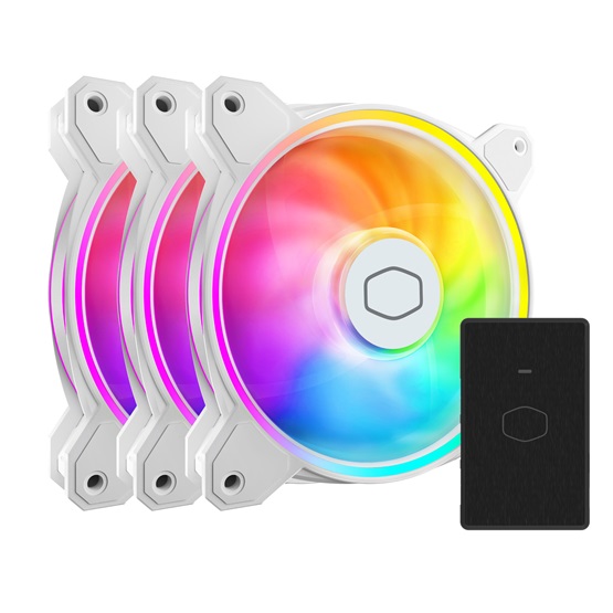 Cooler Master MFL-B2DW-213P2-R2 Case Fan 12cm MasterFan MF120 Halo2 Hűtő ventilátor Fehér Cooler Master MFL-B2DW-213P2-R2 Case Fan 12cm MasterFan MF120 Halo2 Hűtő ventilátor Fehér