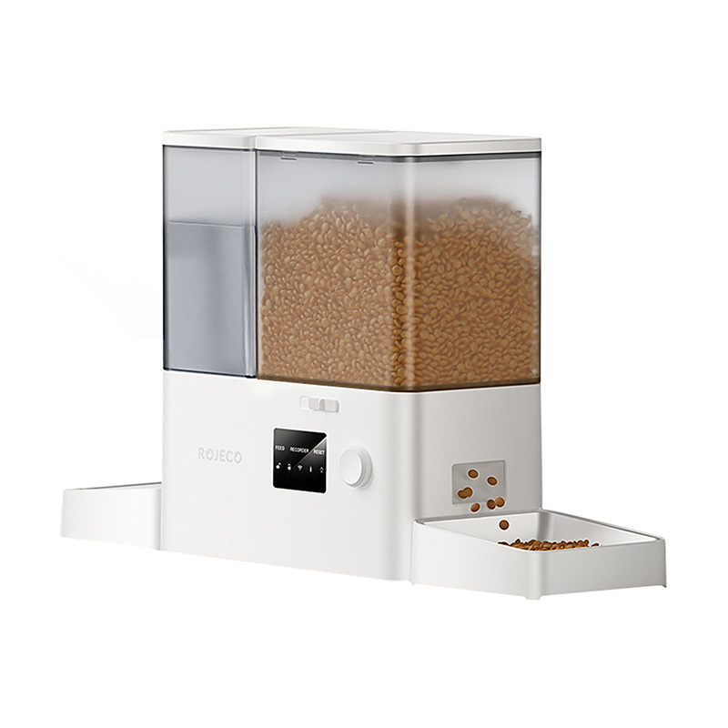 Rojeco Új 2 az 1-ben szökőkút és etető WiFi Fehér