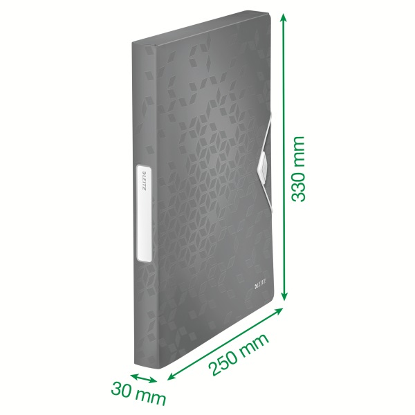 Leitz Wow Jumbo pp zöld gumis mappa