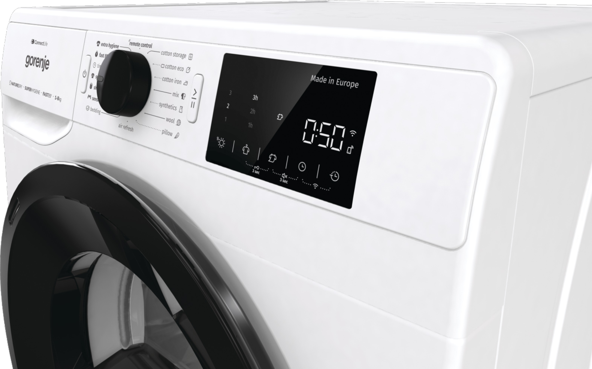 Gorenje DPNE83/GNLWIFI Hőszivattyús szárítógép – 8 Kg, A Energiaosztály,  WiFi, ExtraHigiénia opció, 