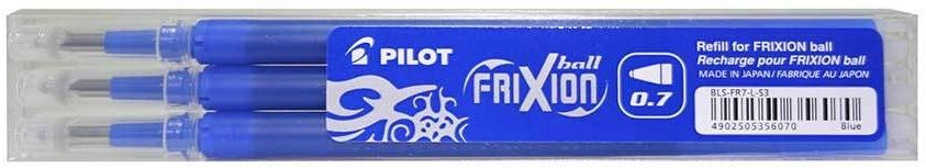 Pilot Frixion 0,7mm 3db-os kék rollertoll betét (BLS-FR-7-L-S3)