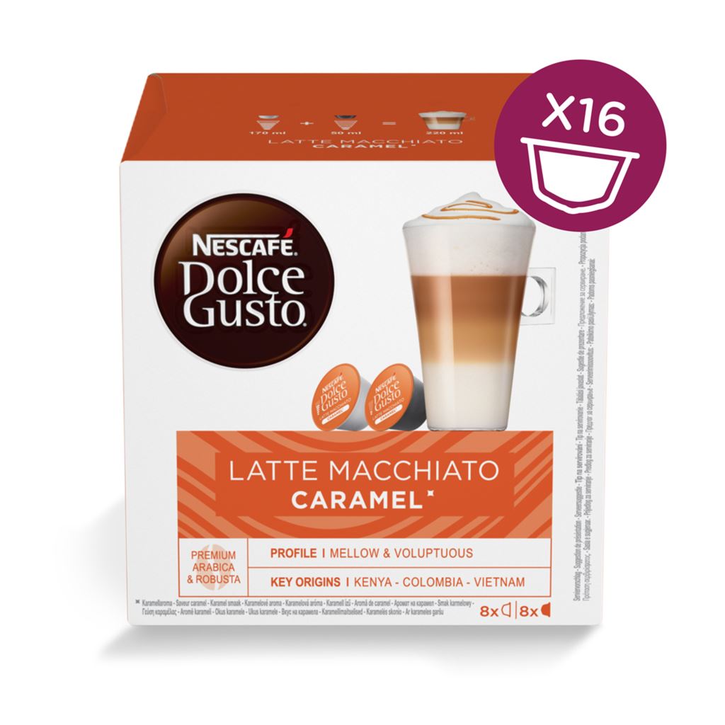 Nescafé Dolce Gusto Latte Macchiato Caramel kapszula 16db (12136917) Nescafé Dolce Gusto Latte Macchiato Caramel kapszula 16db (12136917)