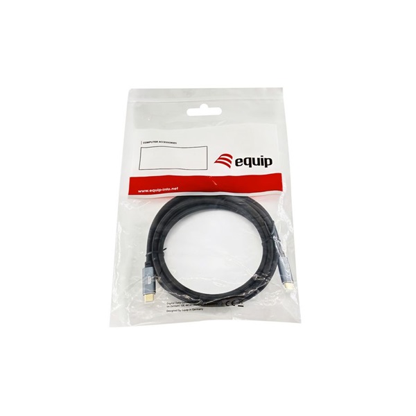 Equip Kábel - (USB-C 3.2 Gen1 to USB-C, apa/apa, fekete, 2m) (128357)